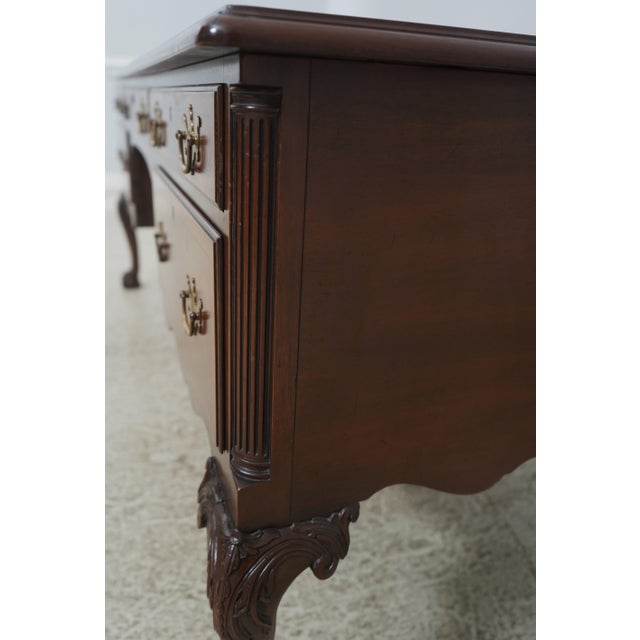 Kittinger Chippendale Style Mahogany Executive Desk For Sale - Image 13 of 18