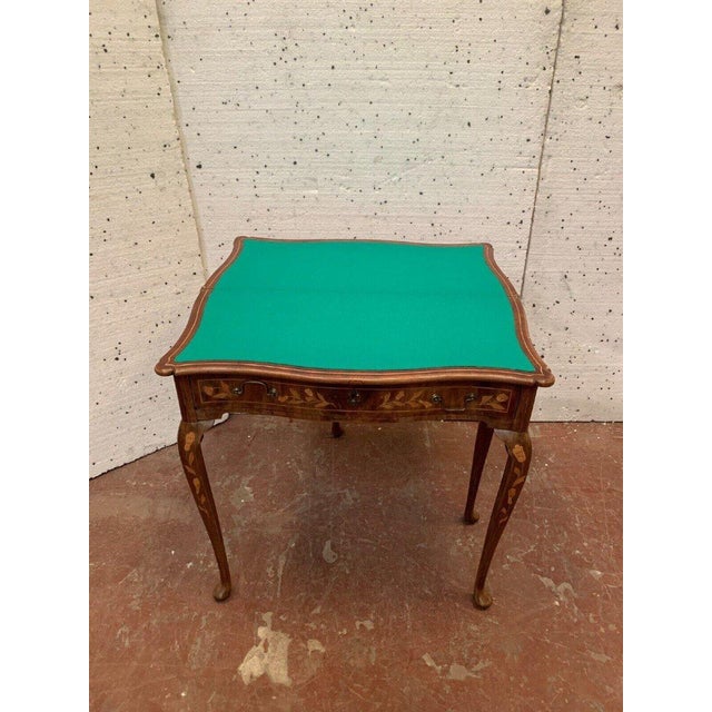 Louis XV Style Game Table in Dutch Marquetry For Sale - Image 3 of 12