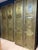 Vintage Hand-Hammered Brass-Clad Double Doors | Architectural Statement Pair 80x36 For Sale In Orlando - Image 6 of 9
