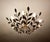 Vintage Floral Pendant Light from Vereinigte Werstaetten, 1950s For Sale - Image 16 of 18