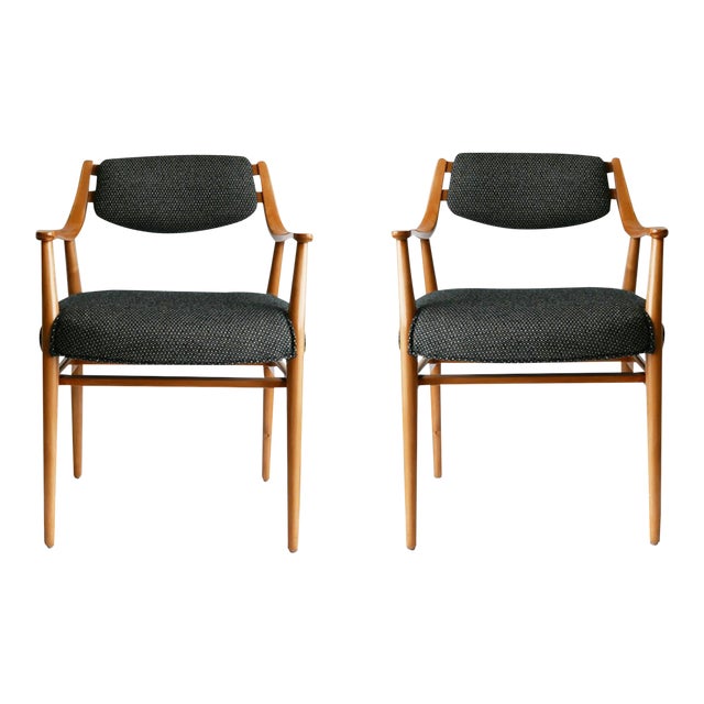 Unusual Scandinavian Chairs Pair Chairish