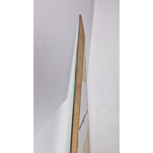 Triangular Beveled Glass Mirror in the style of Nanda Vigo for Acerbis, 1970s For Sale - Image 10 of 12