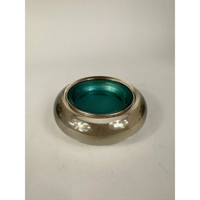 Mid 20th Century Mid 20th Century Silverplate and Art Glass Dish by Fb Rogers For Sale - Image 5 of 6
