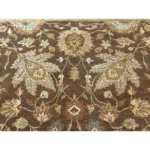 Textile Hand Knotted Indo Oushak Rug. 8'x 9'7" For Sale - Image 7 of 18