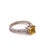 Diamond Yellow Sapphire Ring 14k Gold 1.66 Tcw Women Certified, Size 6.5 For Sale - Image 10 of 11