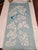 Chinoiserie Hand Painted Dusty Blue Chinoiserie Floral & Blue Bird Mural 3-Panel Set For Sale - Image 3 of 5