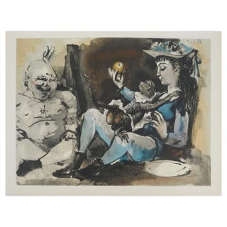 Pablo Picasso, The Woman with the Monkey, Lithograph For Sale