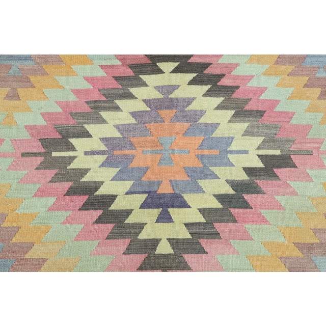 1960s Turkish Antalya Classic Kilim Rug For Sale - Image 10 of 12