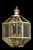 Hampton- Georgian style octagonal hall lantern, cast brass with fitted glass panels and four-light cluster.