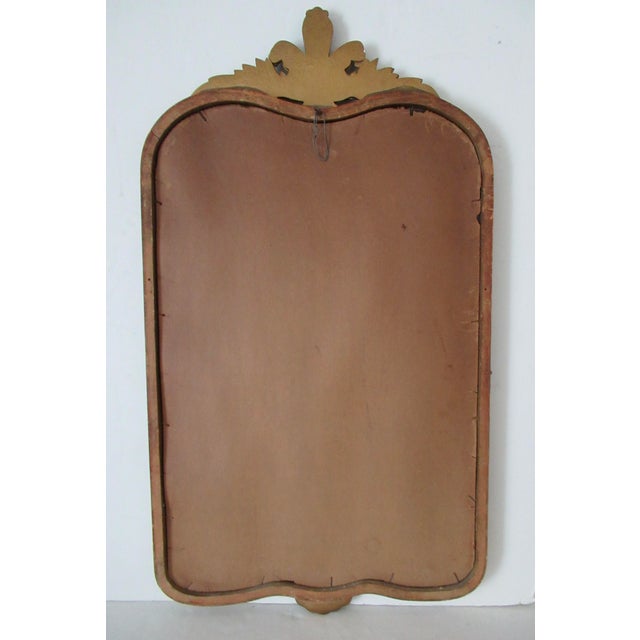 C. 1960's Hollywood Regency Era, French Rococo-Style Gold Gilded Fleur De Lis Wall Mirror For Sale - Image 14 of 15