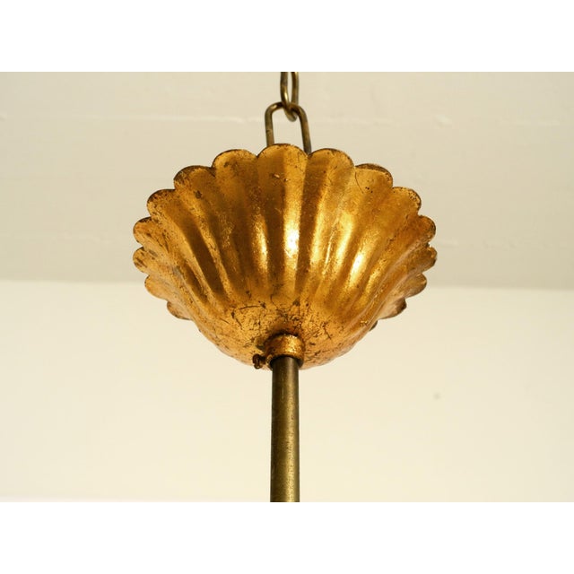 Vintage Gold-Plated Metal Pendant Lamp with Glass Sphere by Hans Kögl, 1970s For Sale - Image 17 of 18