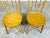 Gold Vintage Pair of Hollywood Regency Gold Gilt Metal Faux Bamboo High Back Chairs For Sale - Image 8 of 10