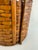 1960s Vintage Handwoven Split Bamboo Gathering Basket With Bentwood Handles For Sale - Image 5 of 9