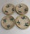 An exceptional and highly collectible 8-piece set of four authentic 19th-century majolica teacups with matching saucers....