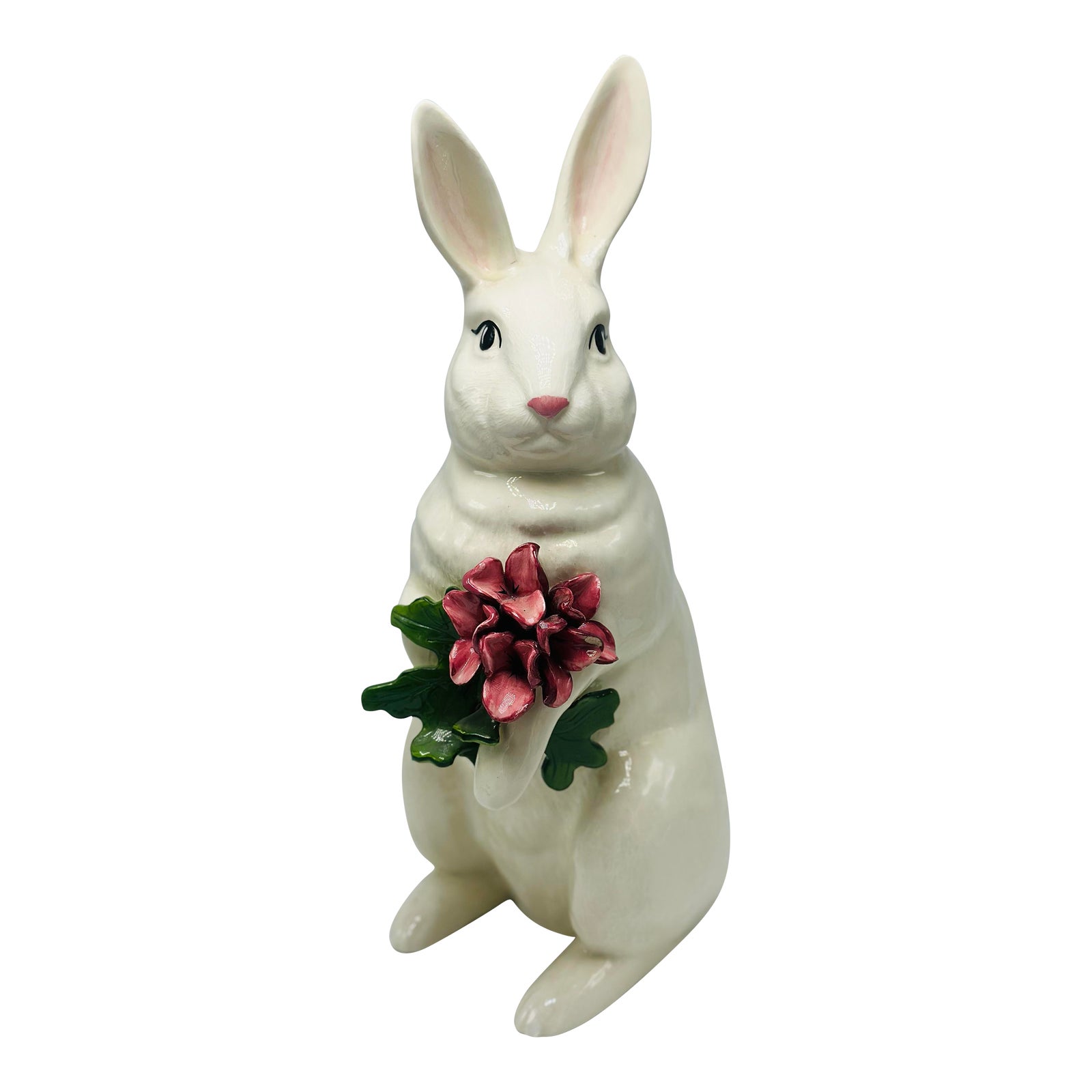 Large Vintage Ceramic Rabbit | Chairish