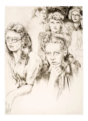 1984 Ann Chernow Hooray for Hollywood Lithograph