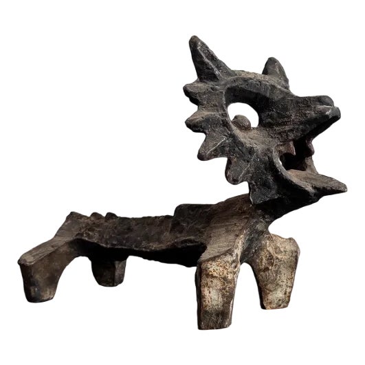 Cast Iron Fire Dog By Olle Hermansson For Husqvarna, Sweden, 1960s