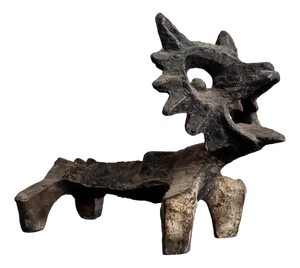Cast Iron Fire Dog by Olle Hermansson for Husqvarna, Sweden, 1960s