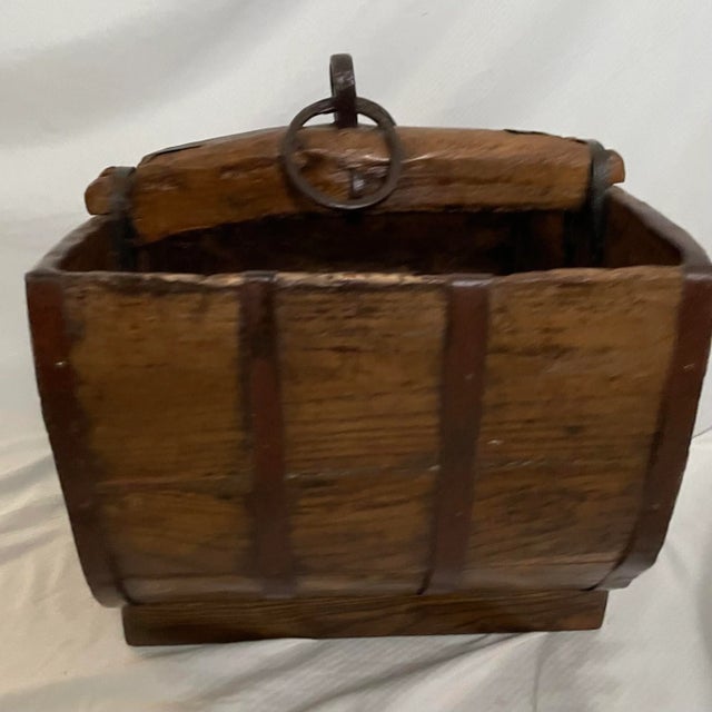 Chinese Rice or Grain Measuring Basket For Sale - Image 9 of 9