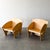 Camel Vintage 1980s Postmodern Plywood Puzzle Chair and Ottoman For Sale - Image 8 of 18