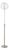 Bloom Torchiere Floor Lamp 72" H - Satin Nickel, White Satin Shade, Dimmable, Bulb Included For Sale