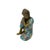 Vintage Cloisonne Enamel Lotus Resting Buddha Metal Statue For Sale In San Francisco - Image 6 of 10