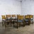 Campaign Late 20th Century Campaign Style Set of 8 Dining Chairs by McGuire Rattan Cane & Navy Leather For Sale - Image 3 of 18