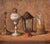 Fiorenzo Tomea, Lanterns Still-Life Painting, 1943, Oil on Panel For Sale
