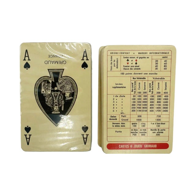 Mid-Century Modern Vintage 5-Star the Ritz Paris Hotel Playing Cards Double Deck Poker Game For Sale - Image 3 of 12