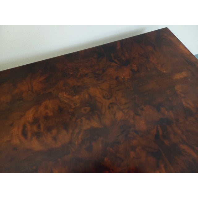 Vintage Rectangular Coffee Table in Elm and Burl, 1970s For Sale - Image 17 of 18