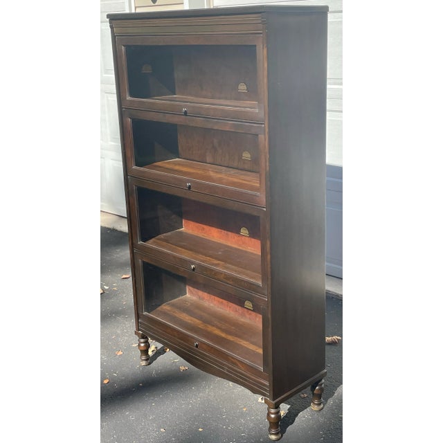 Vintage Gunn Barrister Style Bookcase For Sale - Image 4 of 12