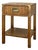 Vintage Dixie Campaigner Collection Campaign Pecan 1 Drawer Nightstand With Open Shelf For Sale