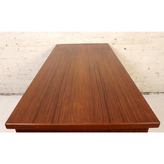Vintage Mid-Century Teak Desk in the Style of Arne Vodder For Sale - Image 10 of 14