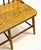 Wood Mid Century Solid Oak Bowback Windsor Armless Bench Settee For Sale - Image 7 of 10