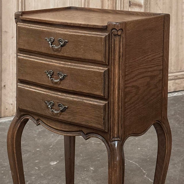Pair Vintage Country French Nightstands ~ End Tables For Sale - Image 12 of 18