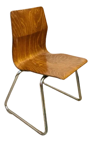 Mid-Century Side Chair with Chrome-Plated Frame from Flötotto, 1960s