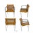 1970s Italian MCM Curved Cane & Chrome Chairs Set of (4) For Sale - Image 4 of 7