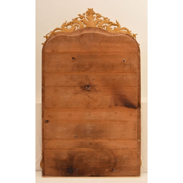 Antique Gold Leaf Mirror, 1850s For Sale - Image 10 of 12
