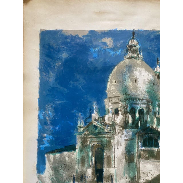 Circa 71 x 52 cm Circa 1970 Heavy brownish paper Condition : as per pictures Shipped rolled in tube This piece has an...