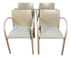 Set of 4 Parisian Cafe Dining Chairs by Thonet From Musee d'Orsay