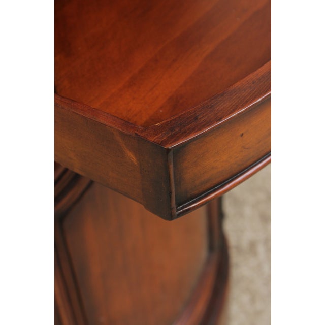 Brown Theodore Alexander Curved Mahogany Corner Cabinet For Sale - Image 8 of 18