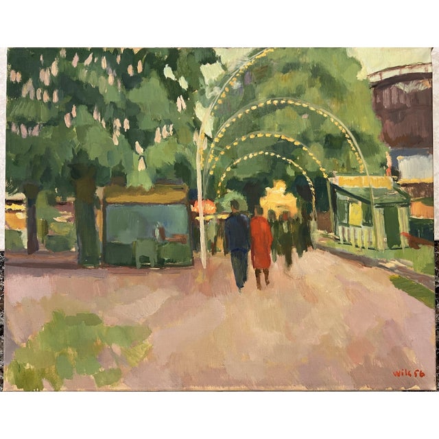 Wilhelm Julien Wils, Landscape, Oil on Canvas, 1956 For Sale - Image 6 of 7