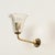 Marvelous pair of bellflower-shaped sconces in murano mouth-blown crystal glass and solid brass. These wonderful lights...
