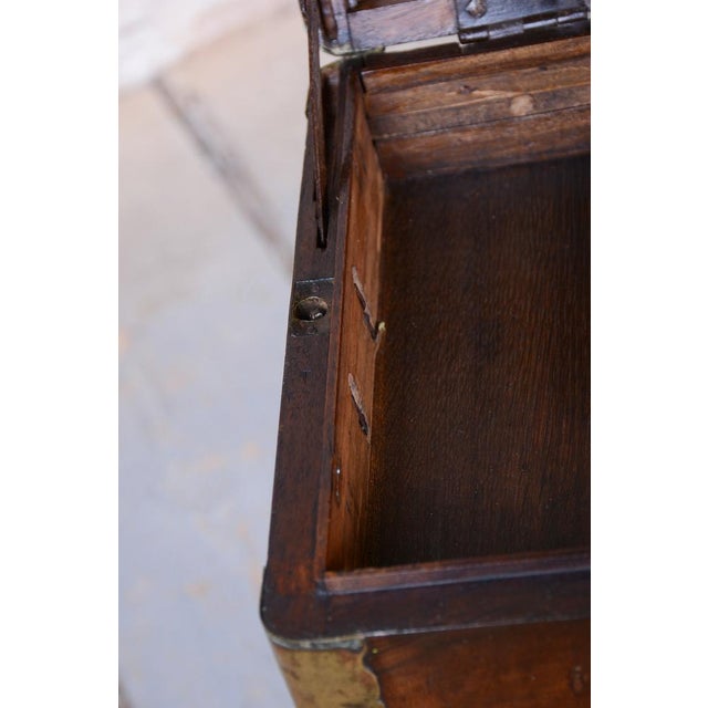 Czech Baroque Chest in Walnut and Brass, 1830s For Sale - Image 17 of 18