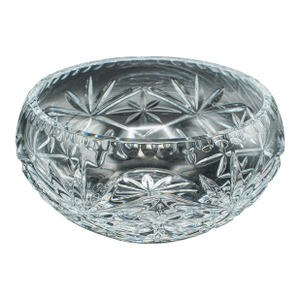 Vintage Decorative Fruit Bowl, English, Cut Crystal Glass, Serving Dish, Punch