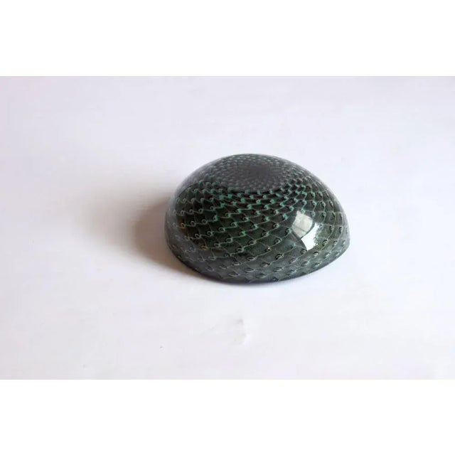 Murano Glass Bullicante and Filigrana Bowl, 1950s For Sale - Image 9 of 14