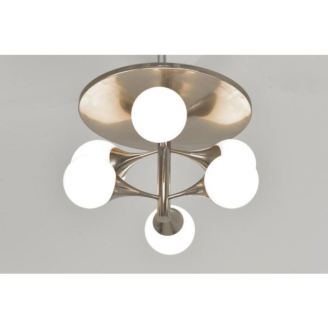 Ceiling Light with Opaque Glass Balls, Germany, 1960s For Sale - Image 10 of 10