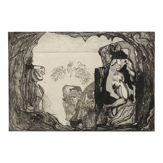 Jorge Castillo, Homage to Michelangelo, 1975, Original Etching For Sale