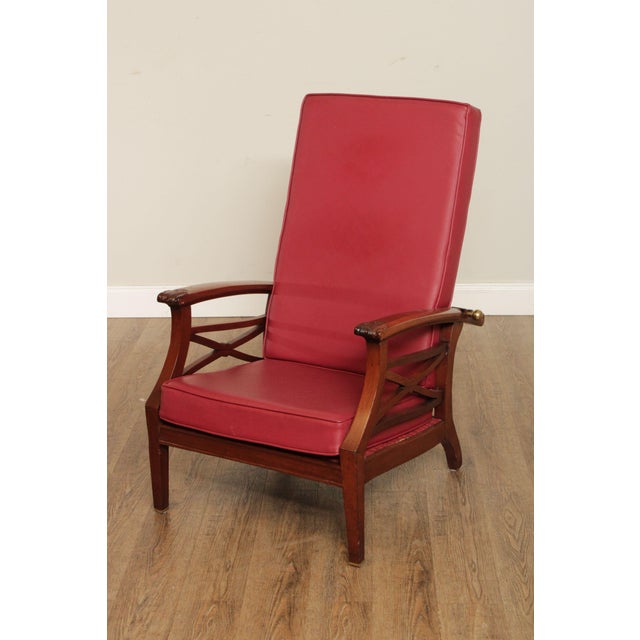 Antique Edwardian Reclining Morris Lounge Chair Chairish