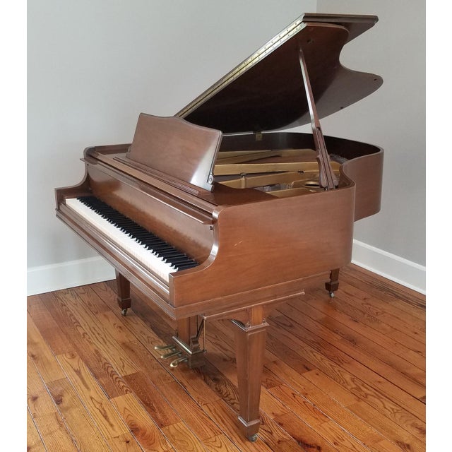 Fine 1970 Walnut Case Wm Knabe Baby Grand Piano ~ 5' Serial #179302
